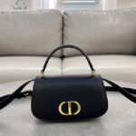 Christian Dior Small 30 Montaigne Avenue Top Handle Bag Black